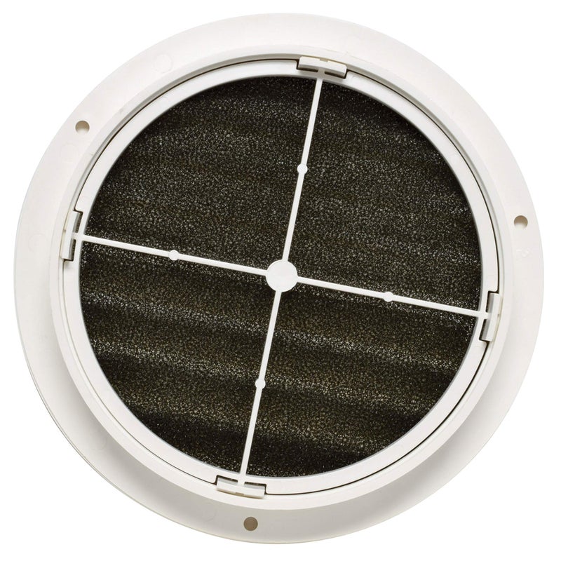 Valterra A10-3361VP Air Return Vent with 360Â° Rotation & Removable/Washable Foam Filter - 5-5/8" ID x 6-7/8" & Collar Extension: 7/8" to 1-1/2", Beige - Image 2